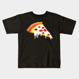 Pizza - 8 bit Kids T-Shirt